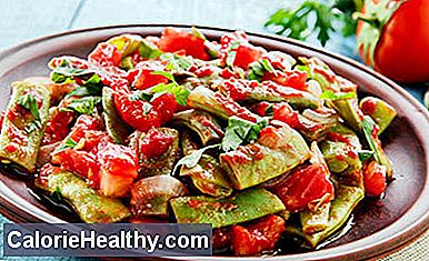 Bush beans with tomatoes